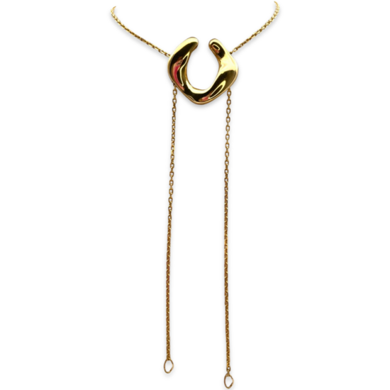 Goldplattiertes Armband - Halskette Entreno